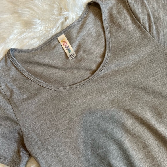 Gray Lularoe Classic Tee - Picture 3 of 7